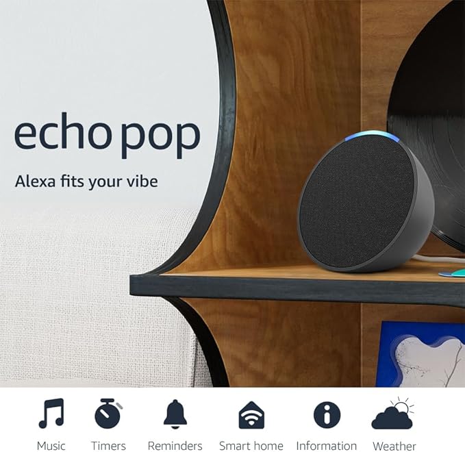 AMAZON ECHO POP COLUNA INTELIGENTE - NOVO