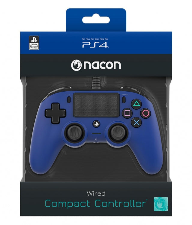 COMANDO NACON COMPACT COM FIO AZUL PS4