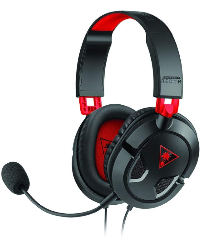 AUSCULTADORES GAMING COM FIOS TURTLE BEACH RECON 50 PRETO/VERMELHO (MULTIPLATAFORMA)