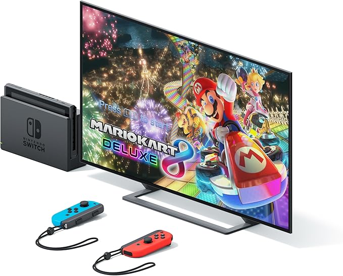 CONSOLA NINTENDO SWITCH BUNDLE MARIO KART DELUXE E NINTENDO INDIVIDUAL ONLINE MEMBERSHIP V2 (32GB) AZUL NÉON/ VERMELHO NÉON - NOVA