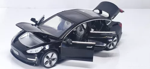 CARRO COLECIONAVEL TESLA modelo 3 preto  ESCALA  1:32