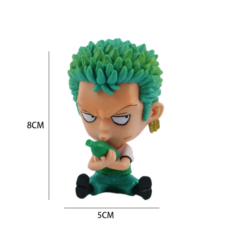 FIGURINHAS DE AÇÃO LUFFY e ZORO - ONE PIECE